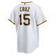 Men's Pittsburgh Pirates Oneil Cruz Nike White Home Replica Jersey
