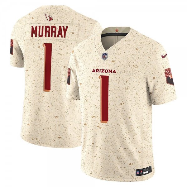 Men's Arizona Cardinals #1 Kyler Murray Cream Rivalries Collection F.U.S.E. Vapor Limited Stitched Jersey