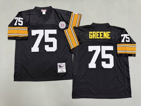 Men's Pittsburgh Steelers #75 Joe Greene Black Jersey