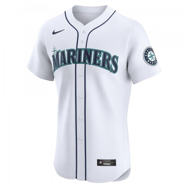 Men's Seattle Mariners Nike White Home Elite Jersey