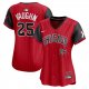 Women's Chicago White Sox #25 Andrew Vaughn Nike Red/Black 2025 City Connect Player Jersey