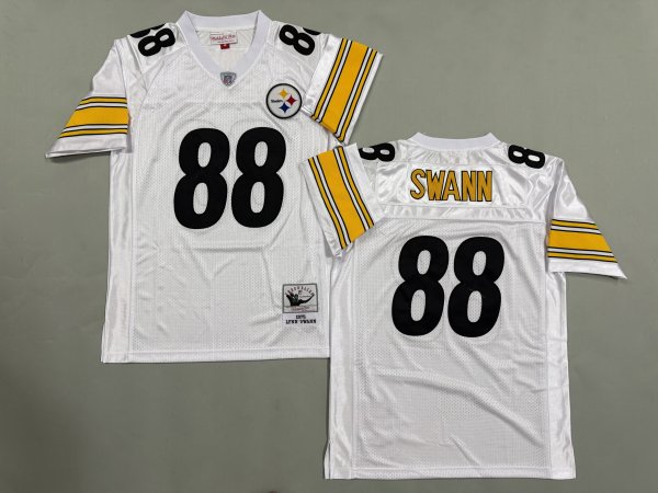 Men's Pittsburgh Steelers #88 Lynn Swann White Jersey
