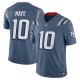 Men's #10 Drake Maye New England Patriots Nike 2025 Rivalries Collection Limited Storm Blue Jersey