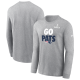 Men's New England Patriots Nike Heather Gray Super Bowl LX Fast As Fast Gets Long Sleeve T-Shirt