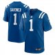 Men's Indianapolis Colts #1 Ahmad Sauce Gardner Nike Royal Team Game Jersey