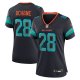 Women's #28 De' Von Achane Miami Dolphins Nike 2025 Rivalries Collection Game Pitch Blue Jersey