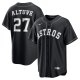 Men's Houston Astros #27 Jose Altuve Nike Black Lights Out Replica Player Jersey