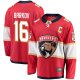 Men's #16 Aleksander Barkov Florida Panthers Captain Patch Home Breakaway Red Jersey