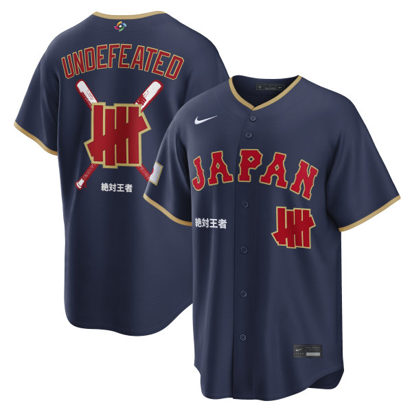 Men's Japan Baseball Nike x Undefeated Navy 2026 World Baseball Classic Stadium Jersey