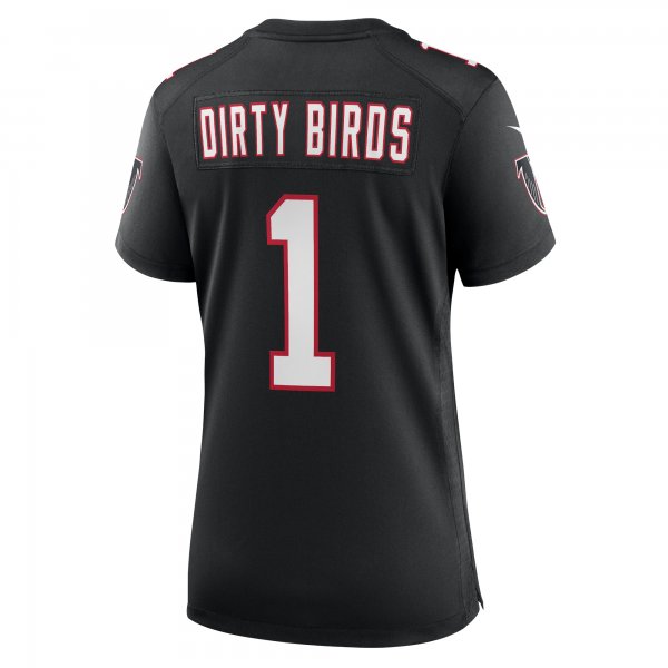 Women's Atlanta Falcons Dirty Birds Nike Black Throwback Game Jersey