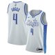 Men's Unisex Orlando Magic #4 Jalen Suggs Nike Silver 2025/26 Swingman City Edition Jersey