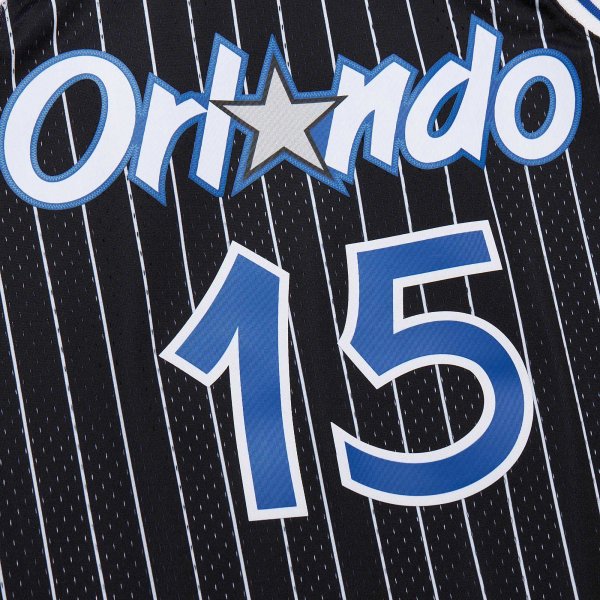 Men's Orlando Magic Vince Carter Mitchell & Ness Black 2009/10 Hardwood Classics Swingman Jersey