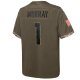 Youth Arizona Cardinals Kyler Murray Nike Olive 2022 Salute To Service Player Limited Jersey