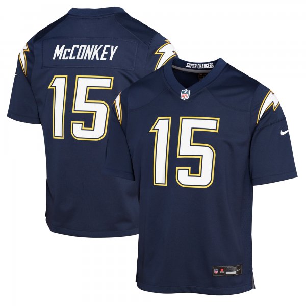 Youth Los Angeles Chargers #15 Ladd McConkey Nike Navy Alternate Super Chargers Game Player Jersey