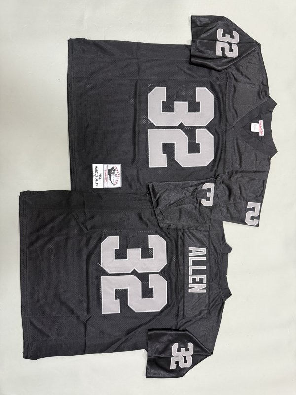 Men's Las Vegas Raiders #32 Marcus Allen Black Mitchell & Ness Jersey