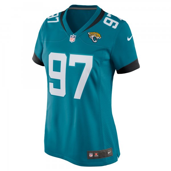 Women's Jacksonville Jaguars Tommy Togiai Nike  Teal Team Game Jersey