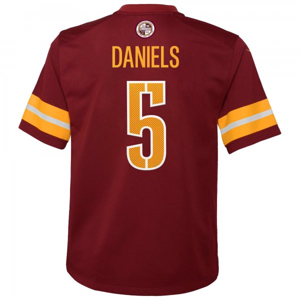 Youth Washington Commanders Jayden Daniels Nike Burgundy 2024 NFL Draft First Round Pick Player Game Jersey