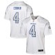 Youth #4 James Cook III Buffalo Bills Nike 2025 Rivalries Collection Game White Jersey