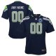 Youth Seattle Seahawks Nike College Navy 50th Season Team Custom Game Jersey