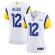 Women's Nike #12 Puka Nacua White Los Angeles Rams Game Player Jersey