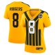 Women's Pittsburgh Steelers #8 Aaron Rodgers Nike Gold Alternate 1933 Throwback Game Jersey