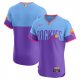 Men's Colorado Rockies Nike 2025 City Connect Elite Purple/Light Blue Jersey
