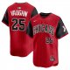 Men's Chicago White Sox #25 Andrew Vaughn Nike Red/Black 2025 City Connect Player Jersey