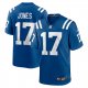 Men's Indianapolis Colts #17 Daniel Jones Nike Royal Team Game Jersey