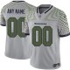 Men's Seattle Seahawks Custom Gray Rivalries Collection F.U.S.E. Vapor Limited Stitched Jersey