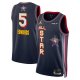 Men's #5 Anthony Edwards Jordan Brand Unisex 2025 NBA All-Star Game Swingman Player Navy Jersey