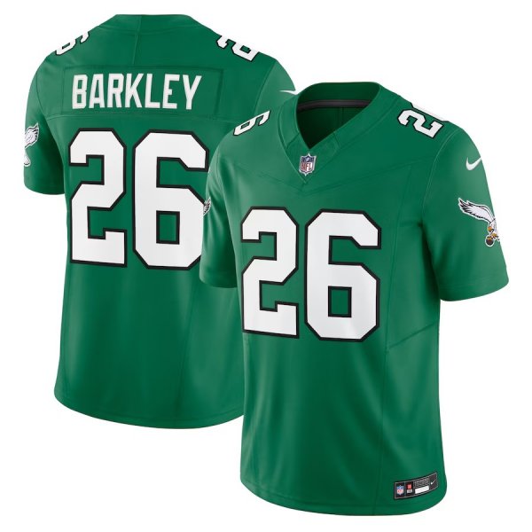 Men's Philadelphia Eagles #26 Saquon Barkley Nike Kelly Green Alternate Vapor F.U.S.E. Limited Jersey