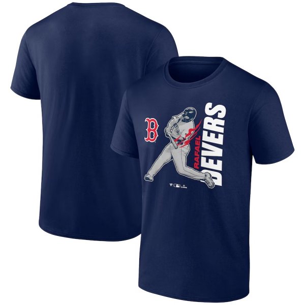 Men's Boston Red Sox Rafael Devers Navy Player Graphic T-Shirt
