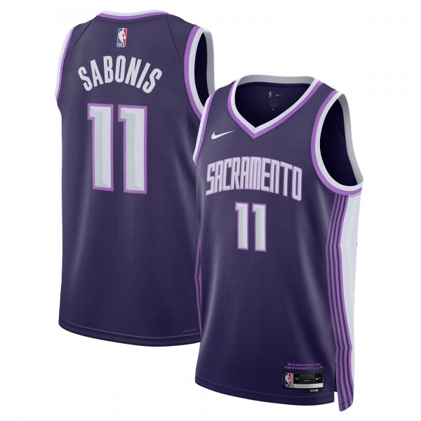 Men's Unisex Sacramento Kings #11 Domantas Sabonis Nike Purple 2025/26 Swingman City Edition Jersey