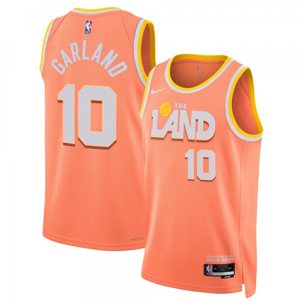 Men's Unisex Cleveland Cavaliers #10 Darius Garland Nike Orange 2025/26 Swingman City Edition Jersey