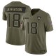 Men's #18 Justin Jefferson Minnesota Vikings Nike 2025 Salute to Service Limited Olive Jersey