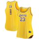 Women's Los Angeles Lakers LeBron James Fanatics Gold Fast Break Tank Jersey