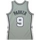 Unisex San Antonio Spurs Tony Parker Mitchell & Ness Gray Hall of Fame Class of 2023 Throwback Swingman Jersey