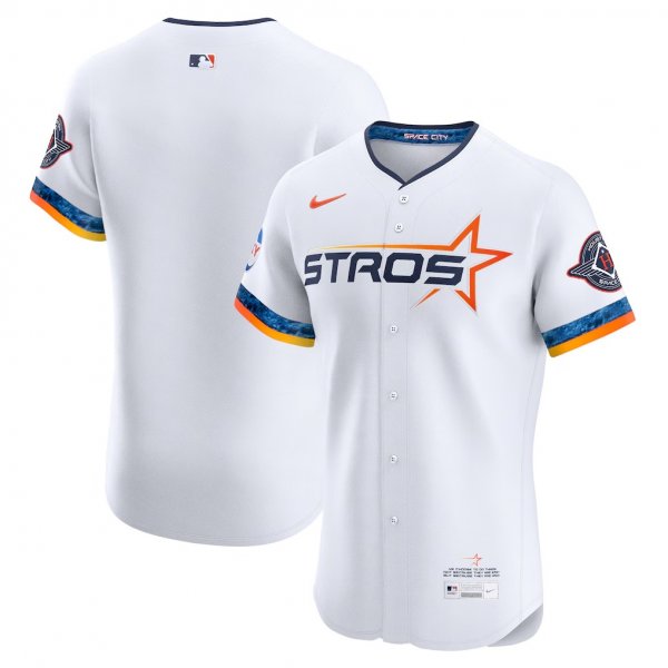 Men's Houston Astros Nike 2025 City Connect Elite White Jersey