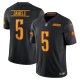 Men's Washington Commanders #5 Jayden Daniels Nike Black Vapor F.U.S.E. Limited Jersey