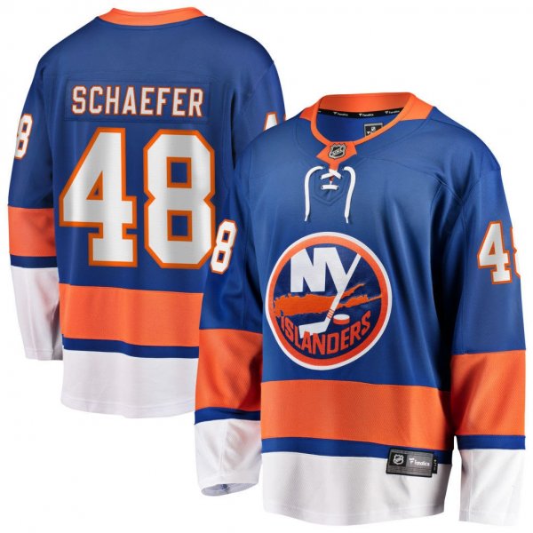 Men's New York Islanders #48 Matthew Schaefer Fanatics Royal Home Breakaway Player Jerseys