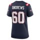 Women's New England Patriots David Andrews Nike Navy Game Jersey
