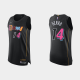Men's Miami Heat #14 Tyler Herro 2021/22 75th Anniversary City Black NBA Jersey