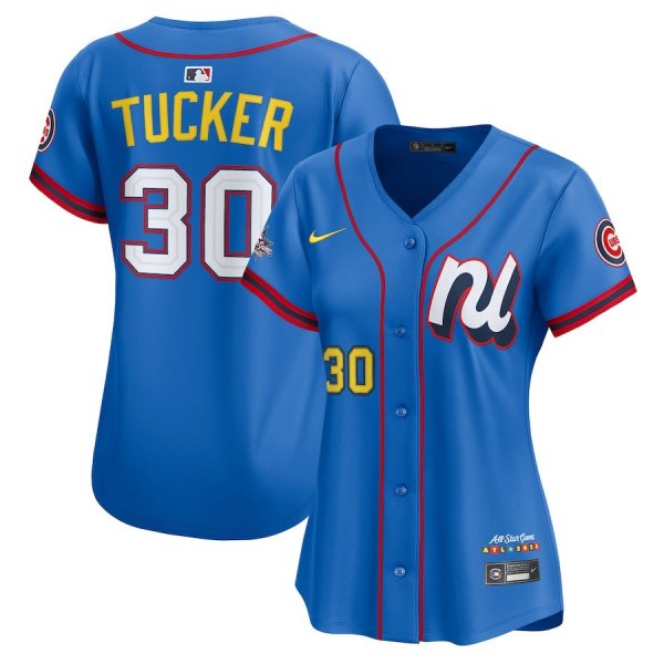 Women's National League #30 Kyle Tucker Nike Blue 2025 All-Star Edition Limited Player Jersey