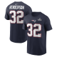 Men's New England Patriots TreVeyon Henderson Nike Navy Super Bowl LX Patch T-Shirt