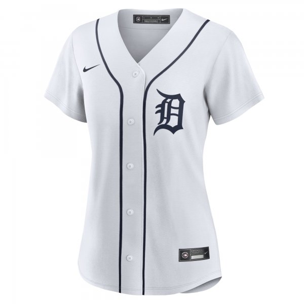 Women's Detroit Tigers Nike White Home Replica Team Jersey