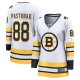 Women's Boston Bruins #88 David Pastrnak White Away Breakaway Player Jersey