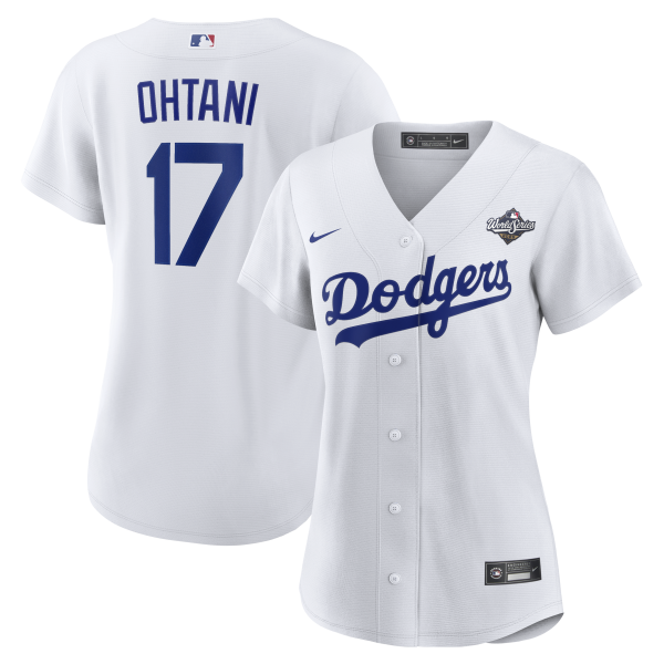 Women's Los Angeles Dodgers #17 Shohei Ohtani Nike White 2025 World Series Home Player Jersey