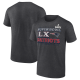 Men's New England Patriots Fanatics Heather Charcoal Super Bowl LX T-Shirt