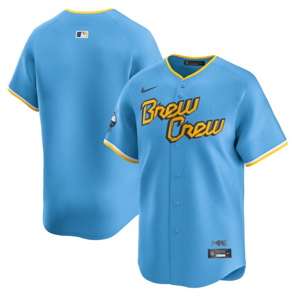 Men's Milwaukee Brewers  Nike Powder Blue City Connect Limited Jersey