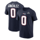 Men's New England Patriots Christian Gonzalez Nike Navy Super Bowl LX Patch T-Shirt